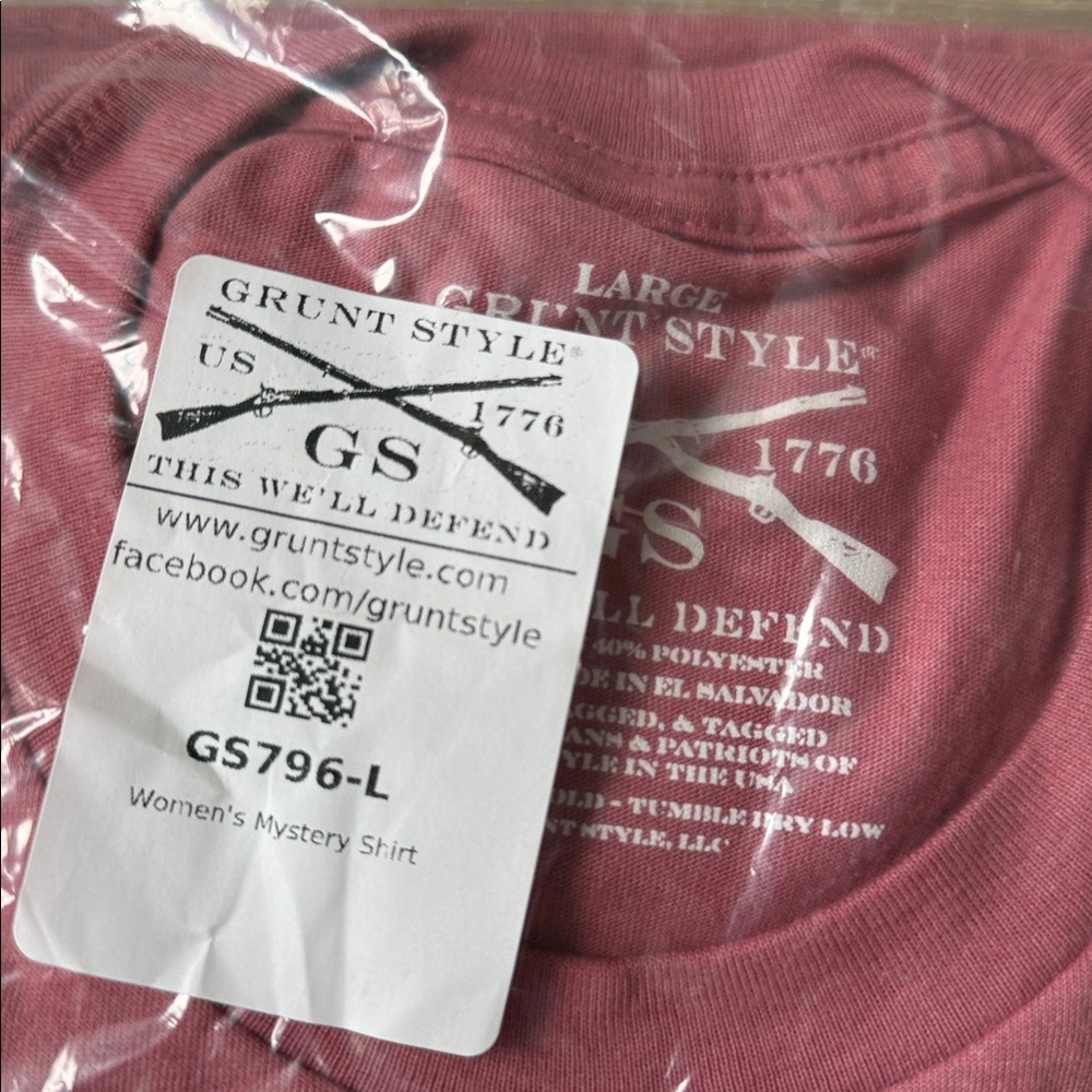 grunt Style WOMEN'S BEAUTIFUL BADASS T-SHIRT Pink Large New With Tags - Picture 4 of 5